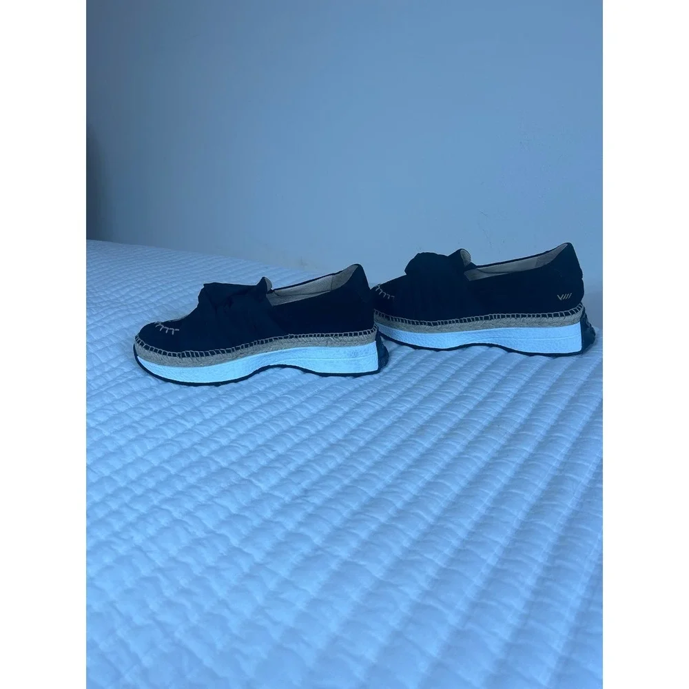 VISCATA Barcelona Black giverola Suede Espadrille‎ Platform sneakers Size 41